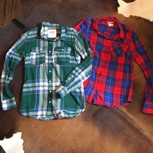 ✨SALE✨ 2 Plaid Shirts