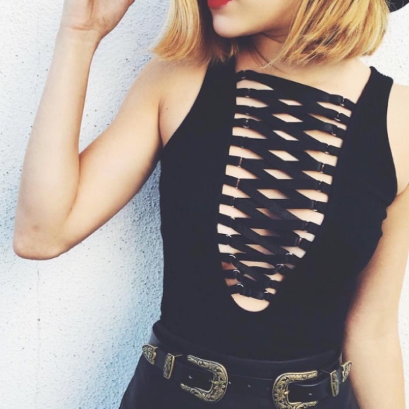 Black bodysuit from LF, size XS