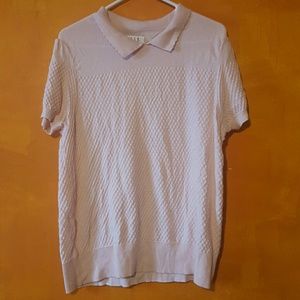 Soft pink collared sweater