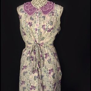 Anthropologie Peter Pan collar dress