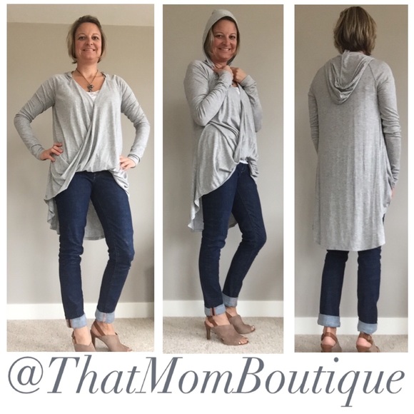 High Low Tee Hoodie- small - Picture 3 of 4