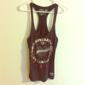 Affliction razor back tank