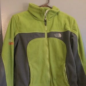 Green The North Face jacket