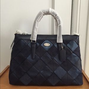 NWT Coach Morgan Satchel Patchwork Leather F36698