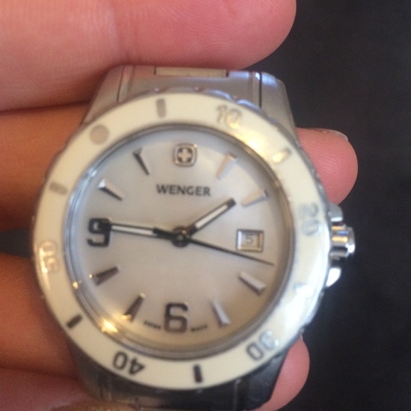 *SALE* Wenger silver and pearl ladies watch