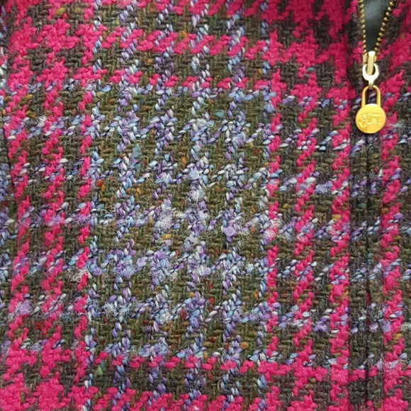 Burberry cropped magenta jacket size 10p - Picture 4 of 4