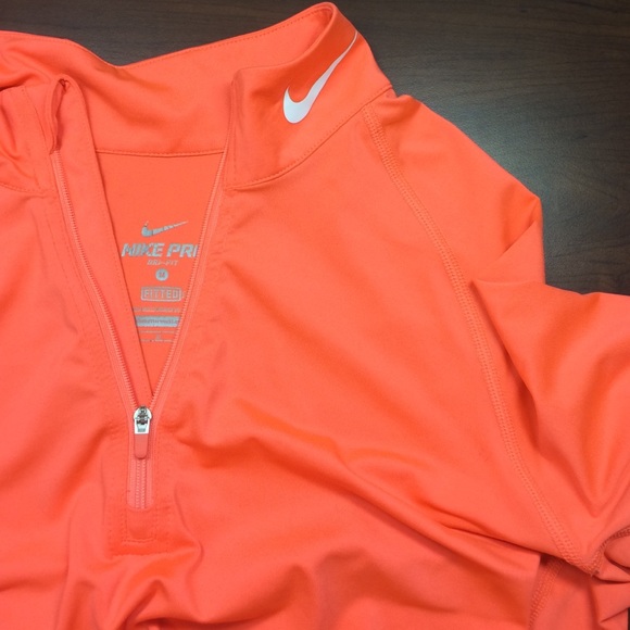 Nike Tops - Nike pro pink zip