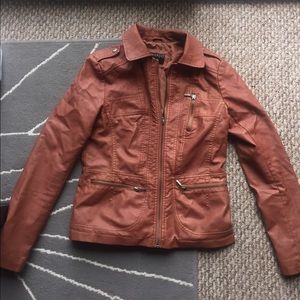 Faux leather jacket
