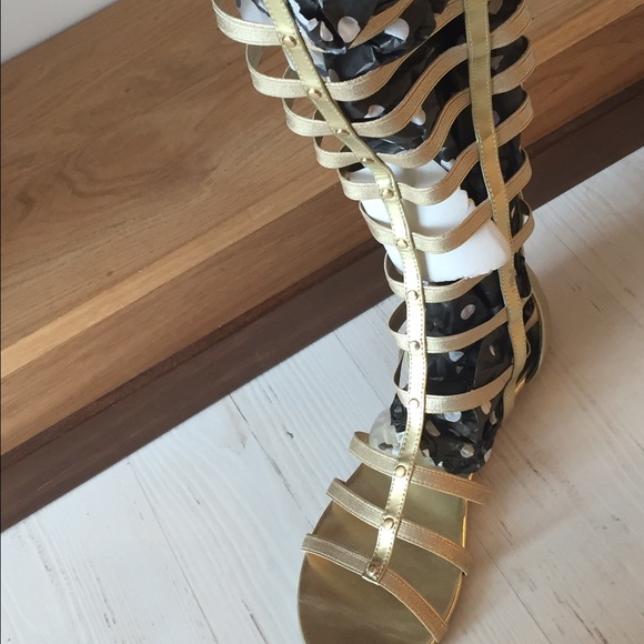 Gold sandals