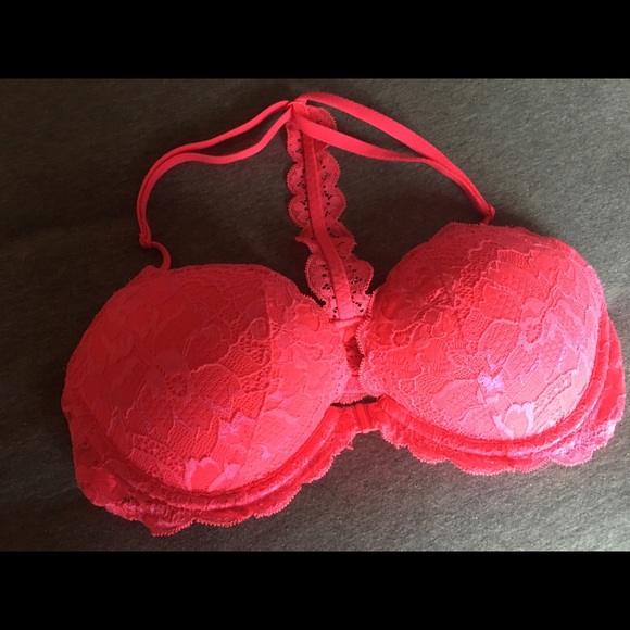PINK racerback push-up bra