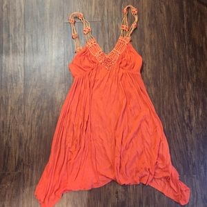 FREE PEOPLE orange dress- small