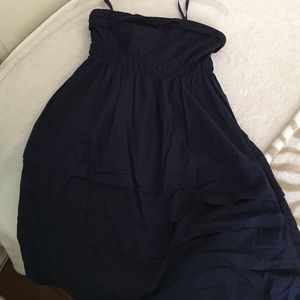 Maeve strapless navy dress