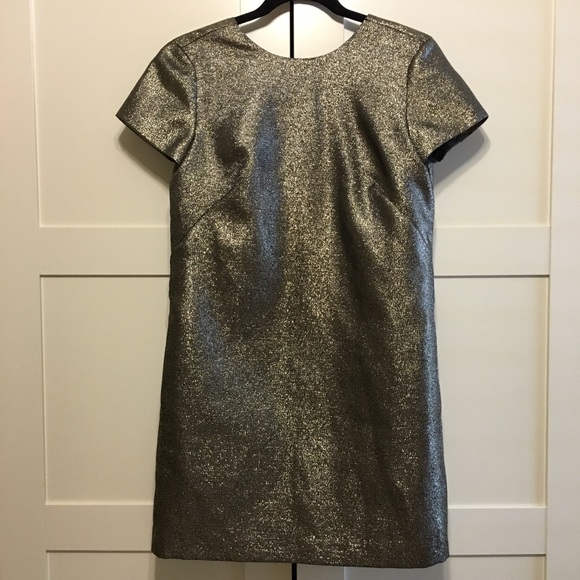 Madewell Metallic Shift Dress