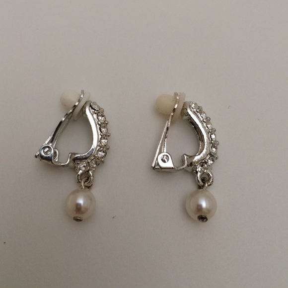 Vintage clips with rhinestones