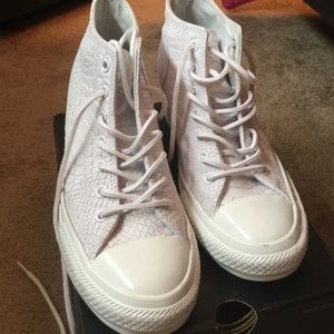 White Wedge Converse Sneaker
