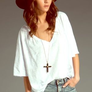 Nation LTD White V neck