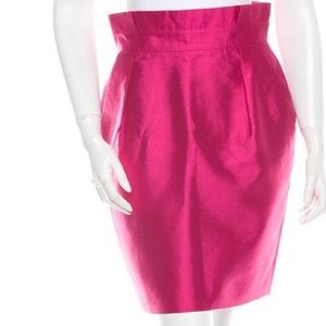 Kate Spade hot pink silk skirt with pleats