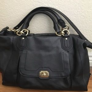 Coach Campbell Turnlock Leather Purse