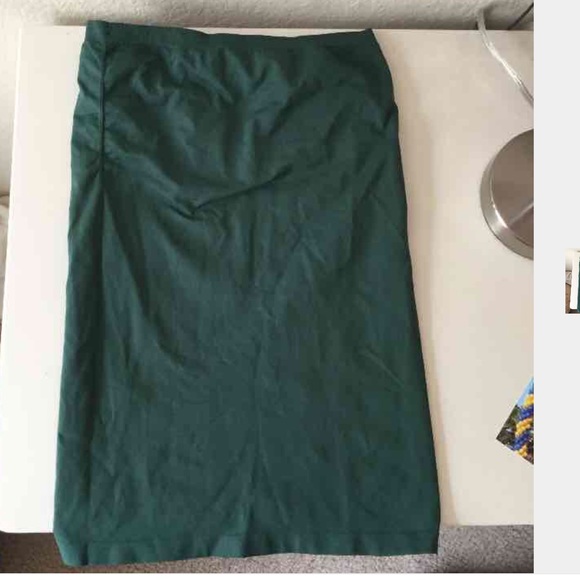Olive green tube top