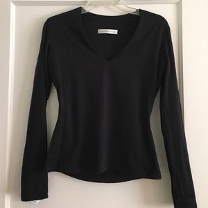 Susana Monaco black long sleeve top
