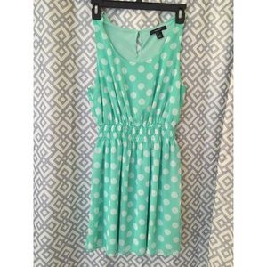 Polka dot Tiffanys blue dress