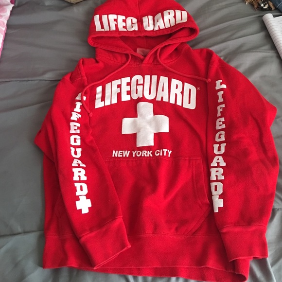 Red Lifeguard Hoodie