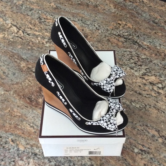 Coach Thalia Wedge Shoes **Never Worn**