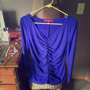 Blue long sleeve dress shirt