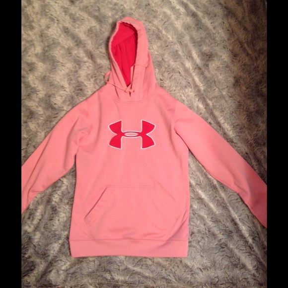Pink under armour hoodie