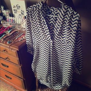 Wet seal chevron blouse