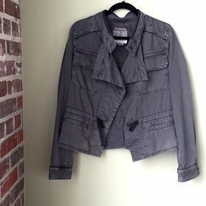 Grey military jacket from Anthropologie (M)