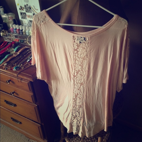 Lace down the back and shoulders top from Target!