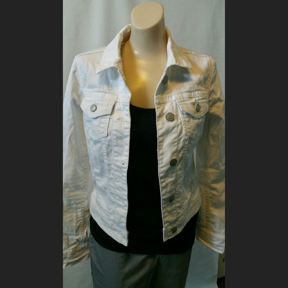 White Jean Jacket Aeropostale Sz S