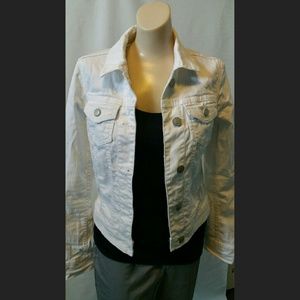 White Jean Jacket Aeropostale Sz S