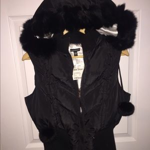 Bebe Sports Black Snow Vest