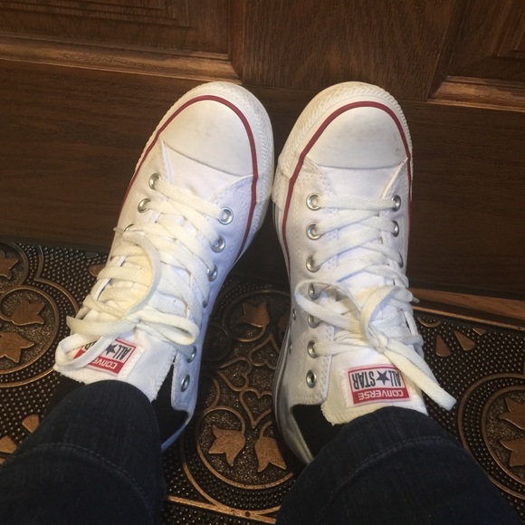 White Converse Sneakers!