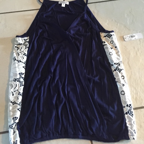 NWT: Charming Charlie - faux wrap tank - Picture 2 of 4