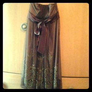 Strapless baby doll dress