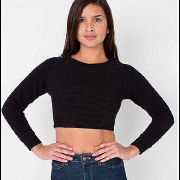 Rib Crop Raglan