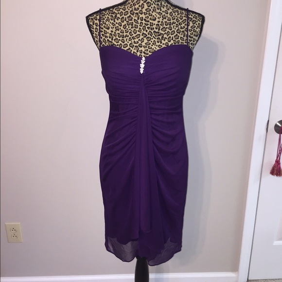 Purple cocktail dress