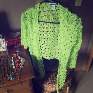 Green cover up cardigan!!