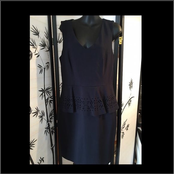 🌺 Philosophy Navy Blue Peplum Dress ~NWT🌺