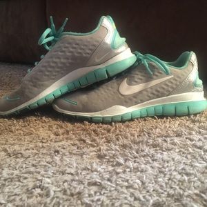 Tiffany blue, gray & white Nikes!
