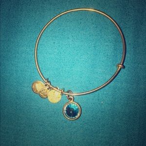 Alex and Ani Aquamarine Bangle