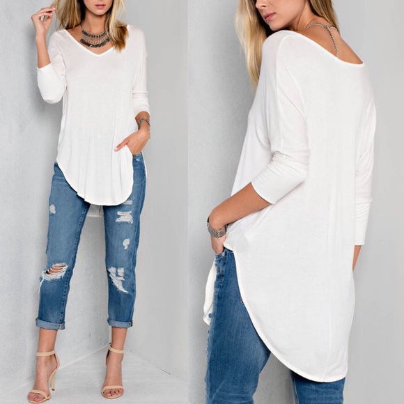 Bellanblue Tops - 🆕KENYA super soft v neck top - IVORY