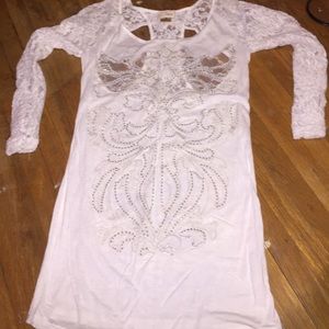 White lace top