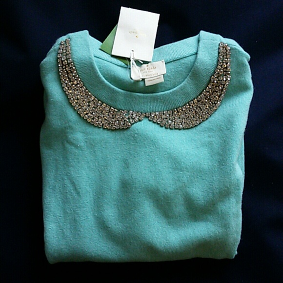 Kate Spade 3/4 sleeve tippy sweater