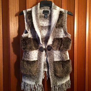 Cynthia Rowley Faux Fur Vest
