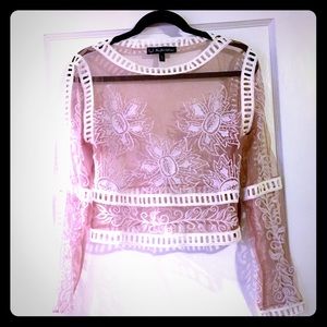 **on hold**For love & lemons sheer top