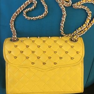 Rebecca Minkoff Yellow Studded Crossbody